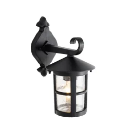 Lanterne murale d'extérieur classique noire IP44 - Herb