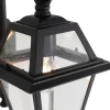 Lanterne murale d'extérieur classique noire IP44 - Berta