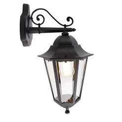 Lanterne murale extérieure classique noire IP44 - Havana Down