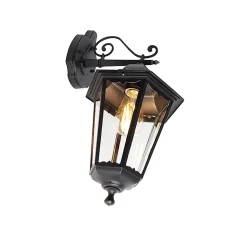 Lanterne murale extérieure classique noire IP44 - Havana Down