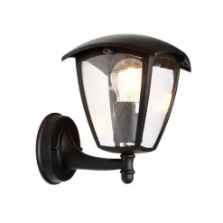 Lanterne Murale Extérieure Noire pour Ampoule E27 - SILAMP
