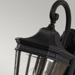 Lanterne murale moyenne Cotswold 2 lumières - Noir