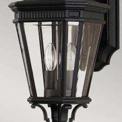 Lanterne murale moyenne Cotswold 2 lumières - Noir