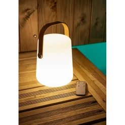 Lanterne portable rechargeable par USB- H27,7cm- Diamètre 17,5cm- 4 types d'éclairage et donc d'ambiances