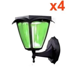 Lanterne Solaire Connectée Murale RGBW IP54 (Lot de 4) - SILAMP