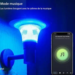 Lanterne Solaire Connectée Murale UFO RGBW IP65 (Lot de 4) - SILAMP