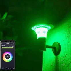 Lanterne Solaire Connectée Murale UFO RGBW IP65 - SILAMP