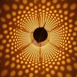 Lanterne solaire décorative en métal Doty coloris cuivre H.17cm Lumisky