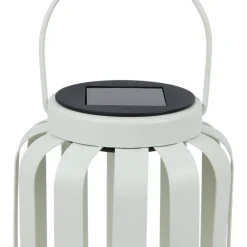Lanterne solaire d'extérieur Chapati à LED intégrée métal blanc IP44 0,02W