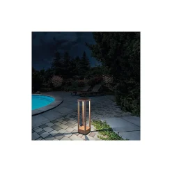 Lanterne solaire domestique LED à piles 2,2 W, IP54 Corten Zafferano