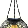 Lanterne Solaire Exterieur Jardin, Lampe Solaire 1 Lumière Solaire Exterieur Suspendues en Métal IP65 Lanterne Solaire