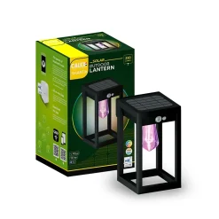 Lanterne solaire LED connectée Smart métal noir RGBW 250lm