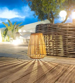 Lanterne solaire LED intégrée 1w Shady Lumisky marron mat l.33 x h. 44 cm