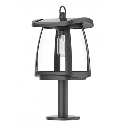 Lanterne Solaire LED sur Poteau Éclairage Extérieur Autonome et Sans Câble