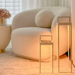 Lanterne solaire rechargeable aluminium HYDRA H33cm