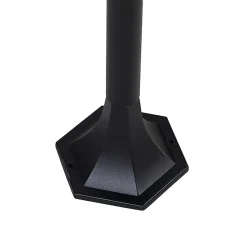Lanterne sur pied d'extérieur noire 120 cm IP44 - La Havane