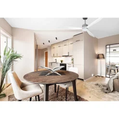 Latino - un super destratificateur et un ventilateur avec lumière, moteur DC, 166 Cm pales bois , thermostat, Wifi