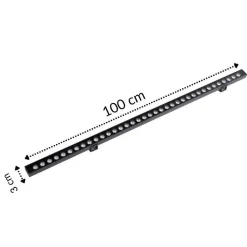Lèche-Mur LED 100cm 36W 220V ALU IP65 - Blanc Chaud 2300K - 3500K - SILAMP