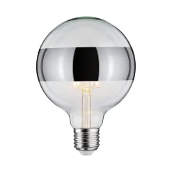 LED G125 anneau réfléch 600lm E27 2700K 6,5W 230V Argent gradable