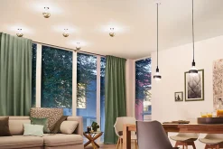 LED G125 anneau réfléch 600lm E27 2700K 6,5W 230V Noir mate gradable