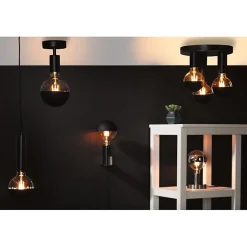 LED G125 Calotte réflectrice 600lm E27 2700K 6,5W 230V Noir mate gradable