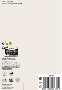 LED G125 Calotte réflectrice 600lm E27 2700K 6,5W 230V Doré gradable