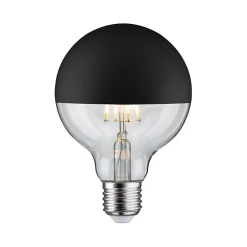 LED G95 Calotte réflectrice 600lm E27 2700K 6,5W 230V Noir mate gradable