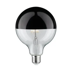 LED G125 Calotte réflectrice 600lm E27 2700K 6,5W 230V Noir Chrome gradable