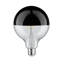 LED G125 Calotte réflectrice 600lm E27 2700K 6,5W 230V Noir Chrome gradable