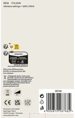 LED G95 Inner Shape 450lm dépoli grd 4W E27 2700K 230V