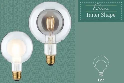 LED G95 Inner Shape 270lm smoke gradable 4W E27 2700K 230V