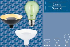 LED GU10 4,9W noir/doré 3step dim 230V