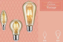 LED ST64 680lm E27 6,5W Doré 2500K 230V