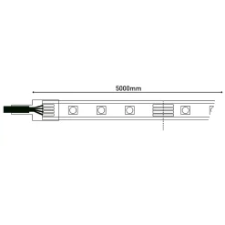 LED Stripe extérieur 5 m RGB IP44