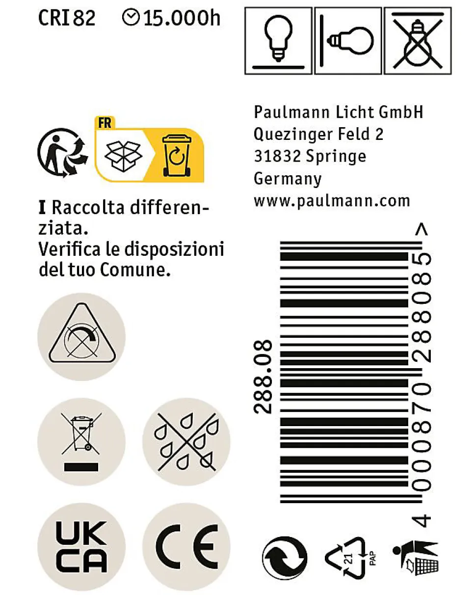 LED x3 bi-pin G9 250lm 2,5W 2700K 230V