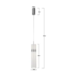 Light Prestige Ambiente LED transparente CCT 3000K/4000K/6000K (réglable) 1 pc.