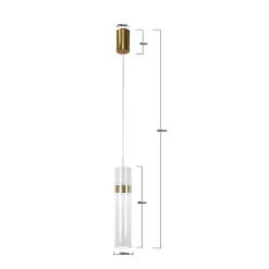Light Prestige Ambiente LED transparente CCT 3000K/4000K/6000K (réglable) 1 pc.