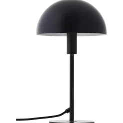 LILLIAN Lampe à poser noir/chrome métal -E14 28W - ampoule non incluse