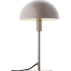 LILLIAN Lampe à poser taupe métal -E14 28W - ampoule non incluse