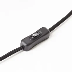 LILLIAN Lampe à poser taupe métal -E14 28W - ampoule non incluse