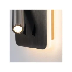 Liseuse carrée argentée double lumière LED multifonctionnelle - Bilbao