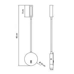 Liseuse LED orientable blanche - Norma