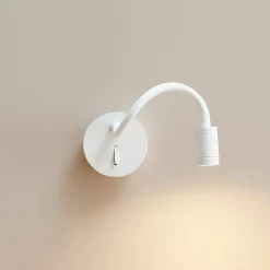 Liseuse murale blanche souple avec interrupteur - Aski