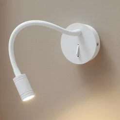 Liseuse murale blanche souple avec interrupteur - Aski