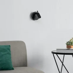 Liseuse murale noire LED - Minoa