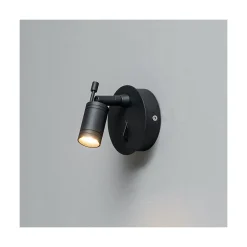 Liseuse murale noire LED - Minoa