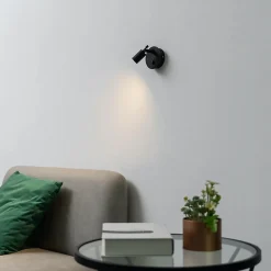 Liseuse murale noire LED - Minoa