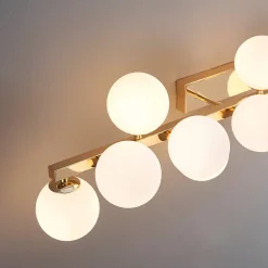 Longue applique dorée 13 verres blancs - Ambrosia