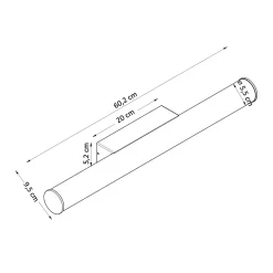 Longue applique LED design en aluminium IP54 - Masuda