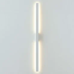 Longue applique murale blanche épurée extérieur - Sambai